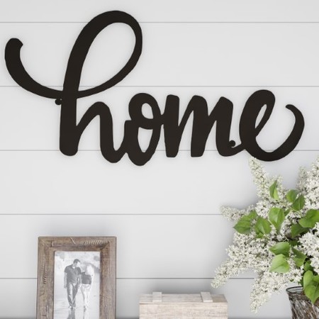 HASTINGS HOME Metal Cutout, Home Decorative Wall Sign 3D Word Art Décor, Modern Rustic Farmhouse 532723TTK